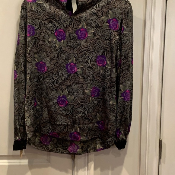 Vintage NWT! Gorgeous!!Joan Collins Silk blouse - Picture 3 of 6